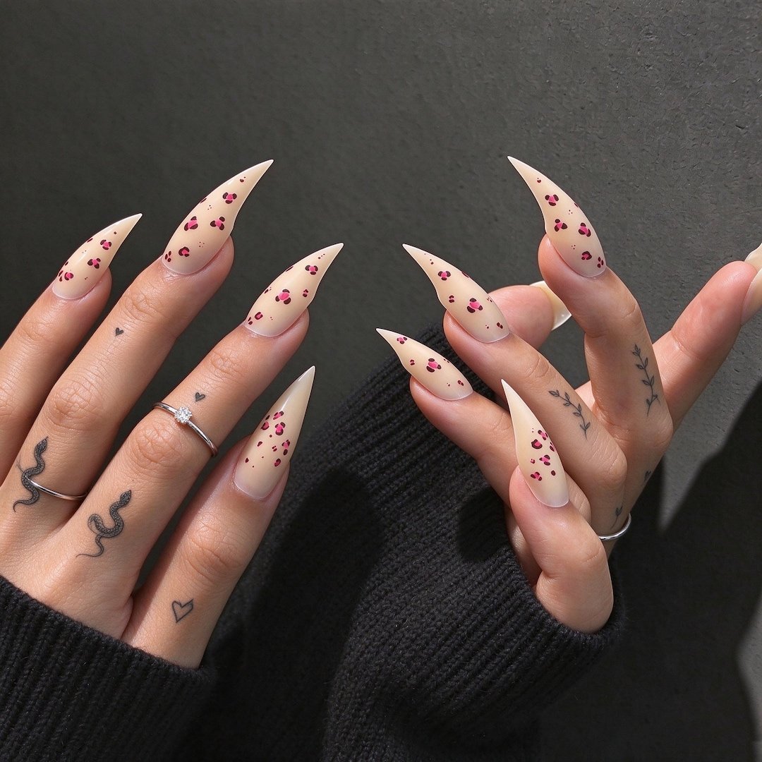 Peach Blossom press-on nails