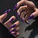 Amethyst Jelly Cat Claw Press-on Nails—long, Stiletto-shaped Nails Designed for Holidays, Cosplay, and Dark Fashion Enthusiasts - Image 8