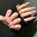 Pink Jelly Cat Claw Press-on Nails, Iridescent Stiletto Nails for Y2K, Fairycore & Alt Girls - Image 8
