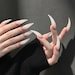 Soft Nude Ombre False Nails,nude Ombre Gothic False Nails,vampire Statement Fake Nails for Photoshoot & Avant Garde Fashion - Image 8